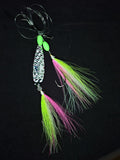 Single Spoon Hi-Lo Rig Bucktail 7/0 + 6/0 M3 Hooks