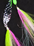 Single Spoon Hi-Lo Rig Bucktail 7/0 + 6/0 M3 Hooks