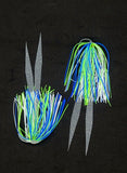 Fishing Silicone Skirt Hole in one style with glow tails 4" / 10 cm 500 bulk lot