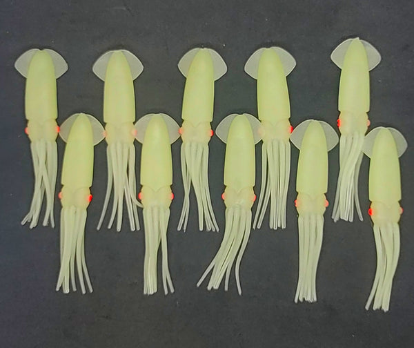 U50 bulk 50 pack of 5 B2 Squid bodies - fluorescent-orange