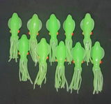 Squid Green Glow bodies B2 Style 4 inch