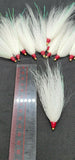 Fishing Bucktail Hair Teaser Slide Tube Fluke Bass Rig Jig 25 Pack