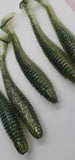 5 Fishing Tackle Shad Swimbait Paddle Tail 5 inch Ribbed Soft Plastic Bait