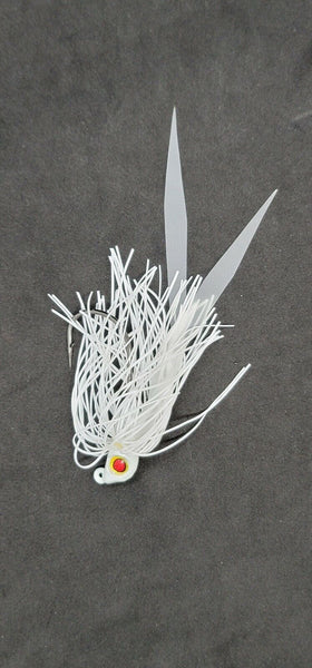 Fishing Teaser Flies Tackle Saltwater 3/8 6/0 Mustad Hook Silicone