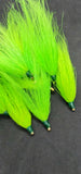 Fishing Bucktail Hair Teaser Slide Tube Fluke Bass Rig Jig 25 Pack