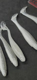 5 Fishing Tackle Shad Swimbait Paddle Tail 5 inch Ribbed Soft Plastic Bait