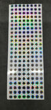 10mm Silver Reflective 2D Flat StickOn Fishing Lure Eyes Tackle Craft 168 Pieces