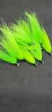 Fishing Bucktail Hair Teaser Slide Tube Fluke Bass Rig Jig 25 Pack
