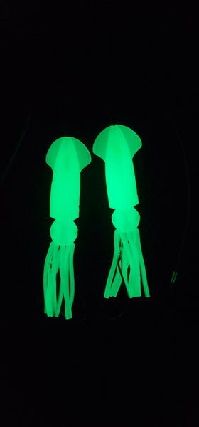 Deep drop leader with glow squids – Check'n Bottom Outfitters LLC