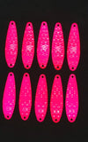 3" Fishing Spoon Hex Pattern
