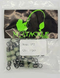 3-Way Beaded Rolling T Swivel Fishing Tackle 90lb