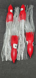 Squid Skirt 12in Fishing Lure 4 PACK Hoochies Bait Saltwater Soft Lure FREE SHIP
