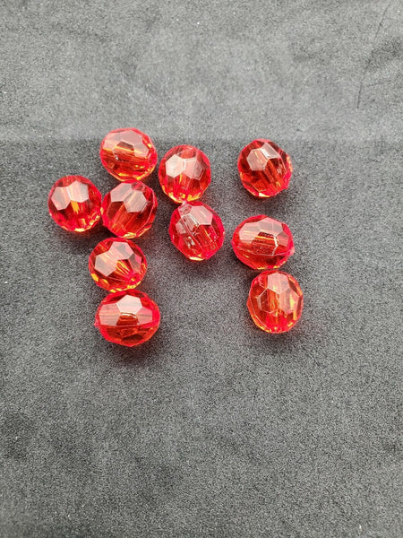 50 Perline Facettonde Da 12mm Trasparenti – Ideali Per Pesca E Crafting – Spedizione Dagli USA - Foto 3