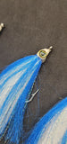 3 Fishing Teasers 5/0 Hooks Flies Fluke Flounder Striper Sea Bass Bait Rig Lure