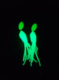 2.5" Clear Glow B2 Squid Hi-Lo Rig