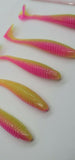 5 Fishing Tackle Shad Swimbait Paddle Tail 5 inch Ribbed Soft Plastic Bait