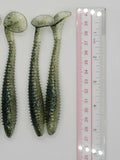 5 Fishing Tackle Shad Swimbait Paddle Tail 5 inch Ribbed Soft Plastic Bait