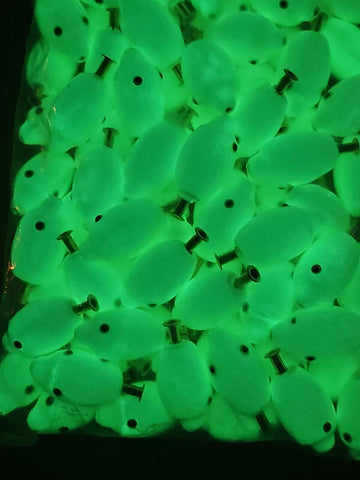 Glow Fishing Teaser Floating Head 3mm Add Silicone Skirt Bucktails Tie Your Own