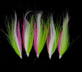 Fishing Bucktail Hair Teaser Slide Tube Fluke Bass Rig Jig 5 or 25 Pack