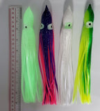 9" Inch Fishing Squid Hoochie Skirts 5 pack pick a color at checkout Tackle