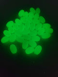 Glow Fishing Bead Oval 10x14mm Terminal Tackle  Luminous Jewelry Cheap Crafts