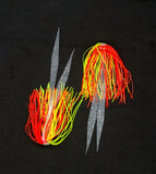 Silicone Fishing Skirt 4"in/10 cm Glow Tails Fishing Lure Teaser Micro Tackle DY