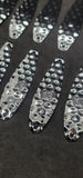3" Fishing Spoon Hex Pattern