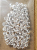 1000 Beads Clear Acrylic FACETED ROUND Spacer Bead 8 mm Jewelry or Fishing DIY