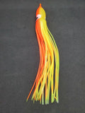 9" Inch Fishing Squid Hoochie Skirts 5 pack pick a color at checkout Tackle