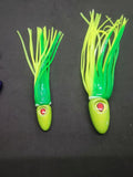 9" Inch Fishing Squid Hoochie Skirts 5 pack pick a color at checkout Tackle