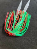 Silicone Fishing Skirt 4" in / 10 cm Glow Tails Fishing Lure Teaser Micro Tackle