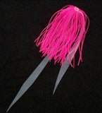 Hi-Lo Bottom Fishing Rig Double Silicone Skirt Teaser Glow Bead Hook Fluke Bass