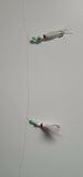 Hi-Lo Floating Bucktails 30 lb Fishing Rig 2 Hooks Bait  Teasers Fluke Sea Bass