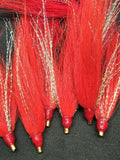 Fishing Bucktail Hair Teaser Slide Tube Fluke Bass Rig Jig 25 Pack Free Shipping