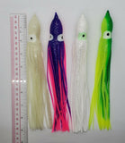 9" Inch Fishing Squid Hoochie Skirts 5 pack pick a color at checkout Tackle