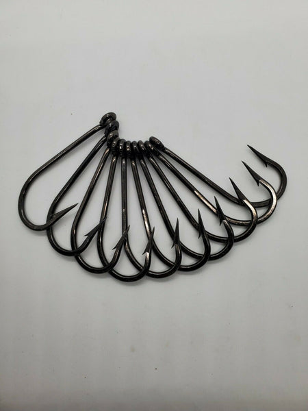 Mustad 3407SS-DT 2X Strong O'Shaugnessy Hooks - 100 Pack - Size 9