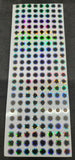 10mm Silver Reflective 2D Flat StickOn Fishing Lure Eyes Tackle Craft 168 Pieces