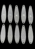 3" Fishing Spoon Hex Pattern