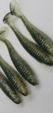 5 Fishing Tackle Shad Swimbait Paddle Tail 5 inch Ribbed Soft Plastic Bait