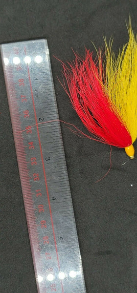 Fishing Bucktail Hair Teaser Slide Tube Fluke Bass Rig Jig 25 Pack