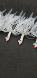 3 Tsunami Stlye Glass Minnow Silicone Skirt Teaser Lure Jig Bottom Fishing Glow