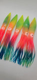 9" Bulb Shell Squid Hoochie Skirt Tuna Trolling Big Game Lure Offshore Saltwater