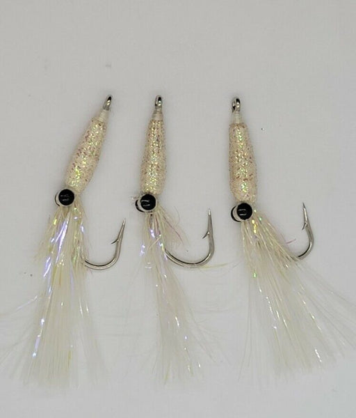  Uncle Mo's Tackle - Fluke Flounder Ocean Hi-Lo Rig – Charteuse  BUCKTAIL Teaser Hook for Saltwater – Size 5/0 Hook - 40lb Heavy Duty Mono  3ft Long - Black Duo-Lock