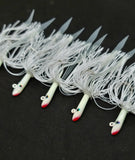 3 Tsunami Stlye Glass Minnow Silicone Skirt Teaser Lure Jig Bottom Fishing Glow