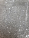 1000 Beads Clear Acrylic FACETED ROUND Spacer Bead 8 mm Jewelry or Fishing DIY
