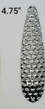 Fishing Spoon Flutter Hex 4.75" Build Your Tackle SILVER Cheap Wholesale 9.5 cm