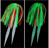 Silicone Fishing Skirt 4" in / 10 cm Glow Tails Fishing Lure Teaser Micro Tackle