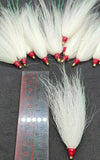 Fishing Bucktail Hair Teaser Slide Tube Fluke Bass Rig Jig 25 Pack
