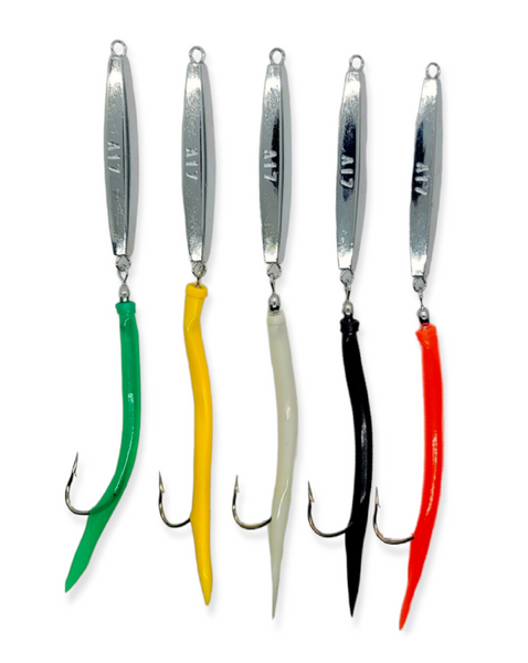 ava fishing lures 5 Hammered 'Diamond" Vertical Jigging Bluefish Striper Bluefish and other inshore and offshore species 10 Hammered "Diamond" Vertical AVA