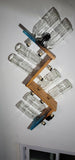 Epoxy Resin Live Edge Wood Zig Zag Wine Rack 8 Bottles Handmade USA Steampunk 8